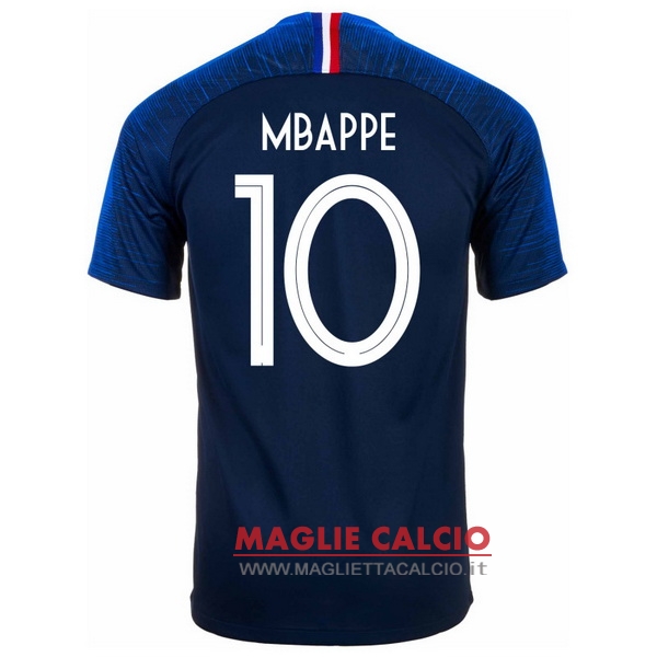 nuova maglietta francia 2018 mbappe 10 prima